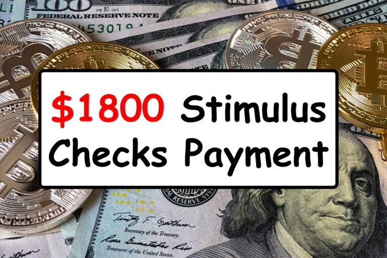 $1800 Stimulus Checks Payment