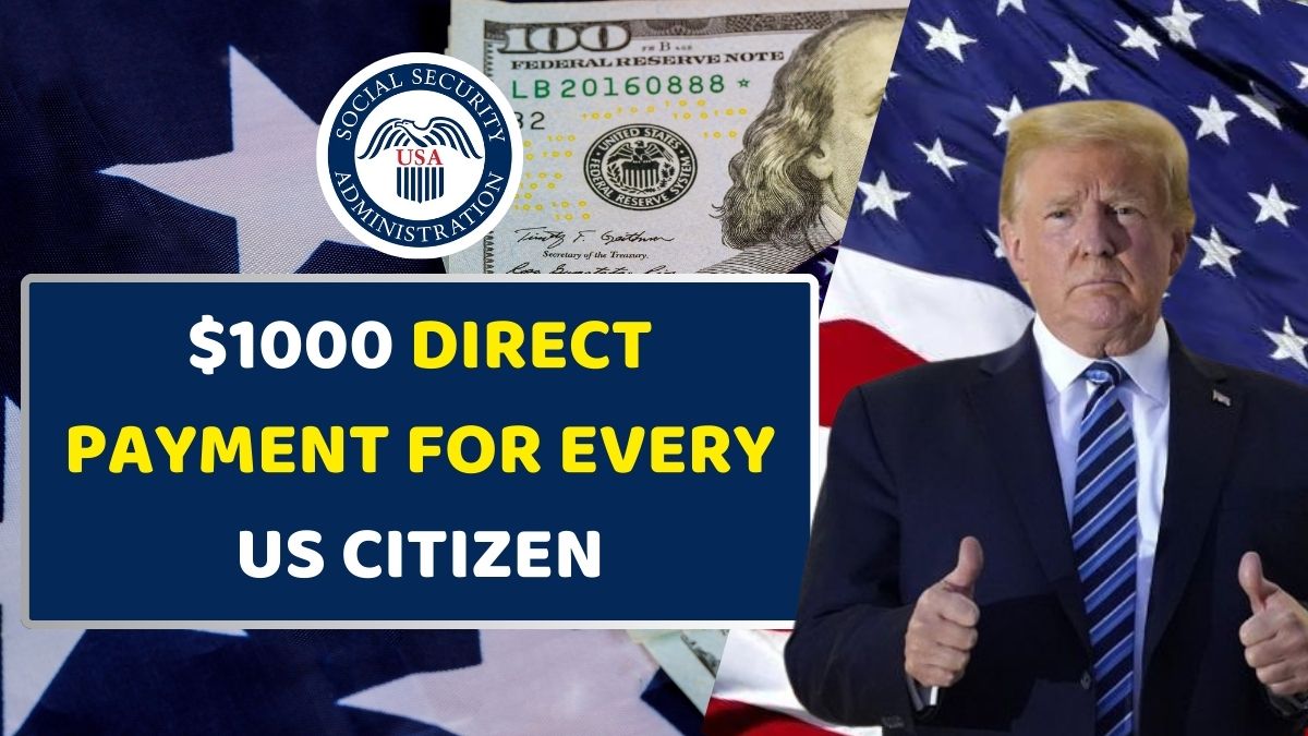 $1000 Direct Payment For Every US Citizen